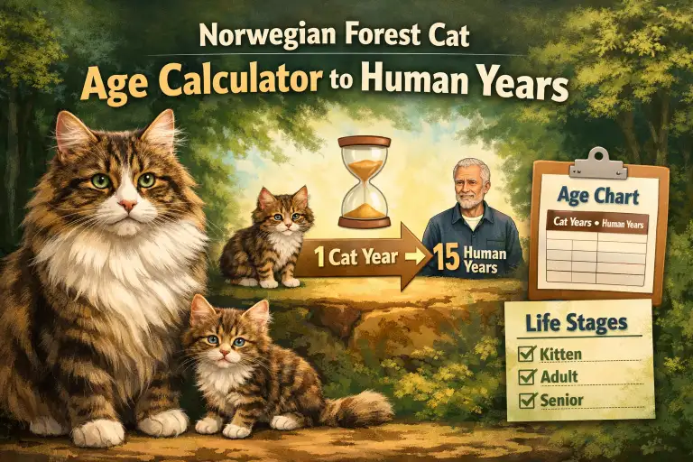Norwegian Forest Cat Age Calculator to Human Years (With Age Chart)