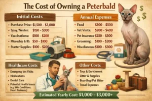 Peterbald cat cost of ownership including food, grooming, and veterinary expenses