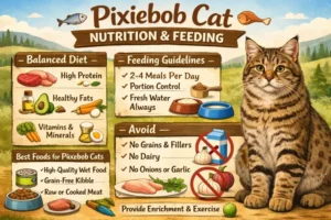 Pixiebob cat diet and nutrition guide with healthy feeding recommendations
