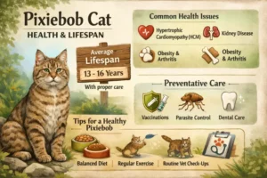 Pixiebob cat health issues and lifespan overview with wellness focus