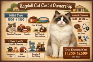 Ragdoll cat cost of ownership including food, grooming, and veterinary expenses