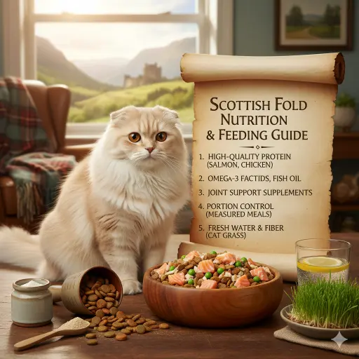 Scottish Fold Longhair Cat Diet, Nutrition and Feeding Guide