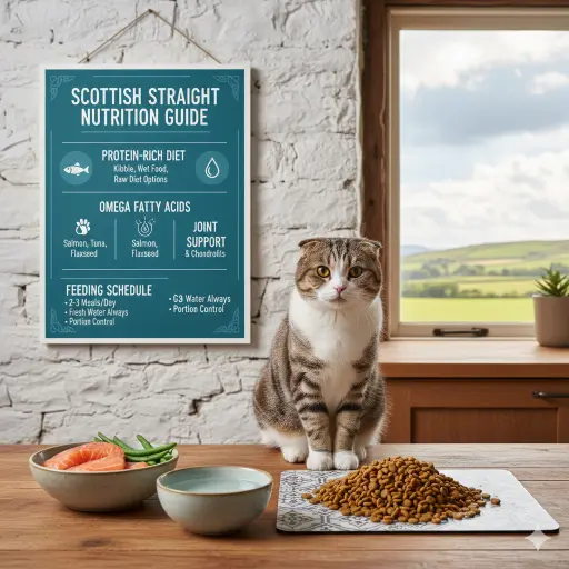 Scottish Straight Cat Diet, Nutrition and Feeding Guide Explained
