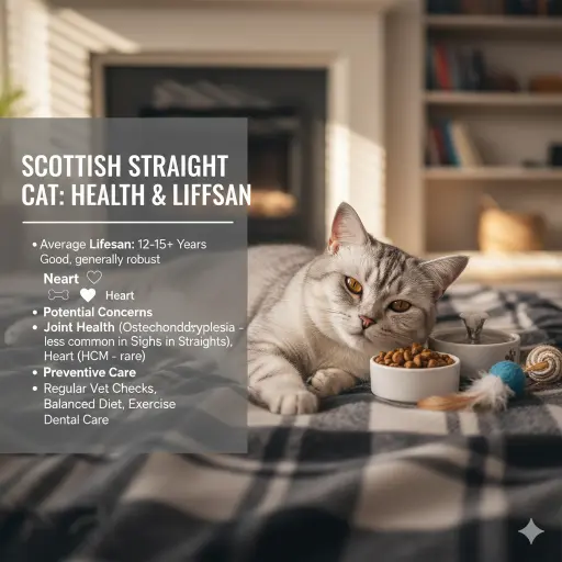 Scottish Straight Cat Health Issues and Average Lifespan Guide