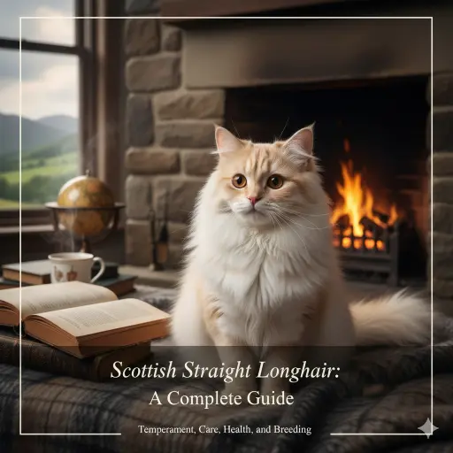 Scottish Straight Longhair Cat Full Breed Guide Covering Care and Traits