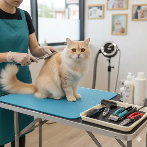 Scottish Straight Longhair Cat Grooming Basics for Coat Care