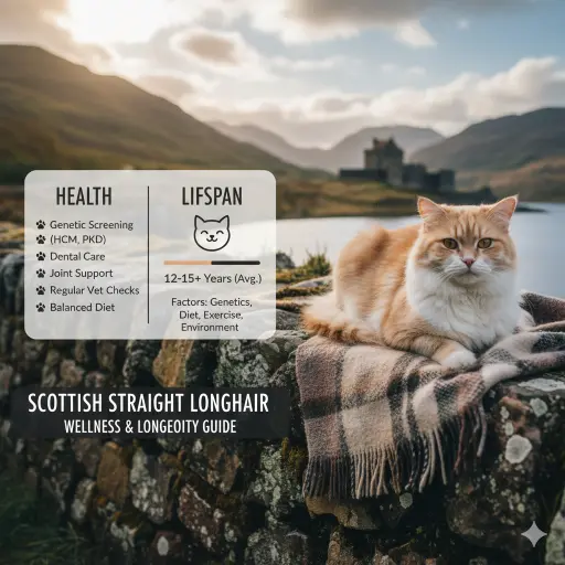 Scottish Straight Longhair Cat Health Issues and Lifespan Guide