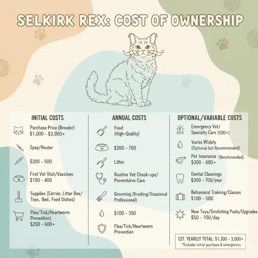 Selkirk Rex Cat Cost of Ownership and Lifetime Expenses