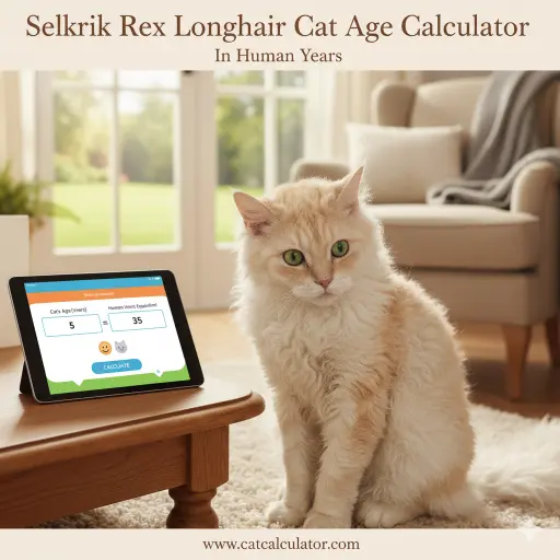 Selkirk Rex Longhair Cat Age Calculator to Human Years Chart