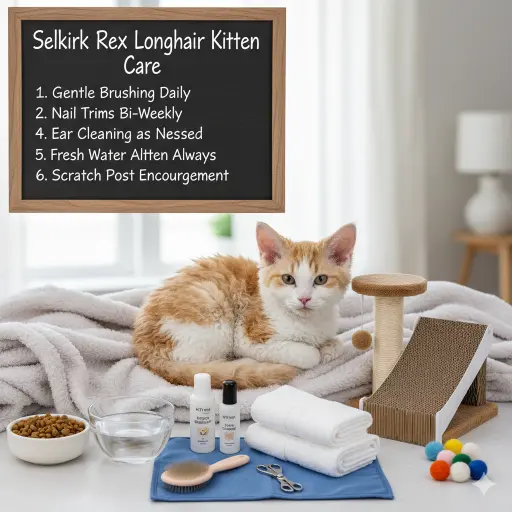 Selkirk Rex Longhair Kitten Care Guide for Early Growth