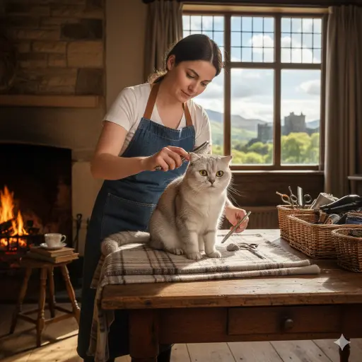 Selkirk Rex Longhair Cat Grooming Basics for Coat Care