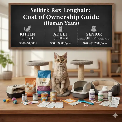 Selkirk Rex Longhair Cat Cost of Ownership and Expenses