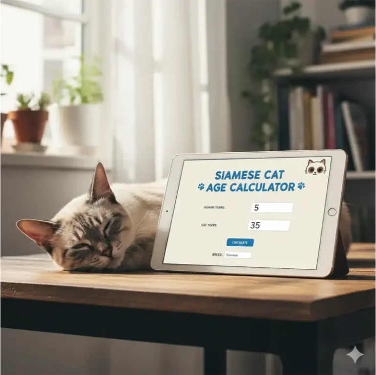 Siamese cat age calculator chart converting cat years to human years