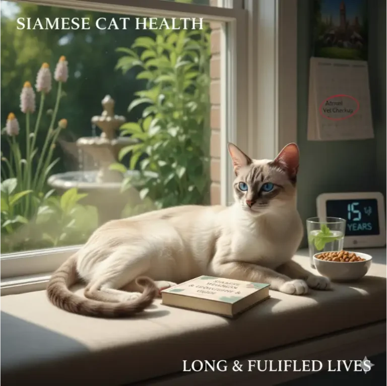 Siamese cat health issues and lifespan overview with wellness focus