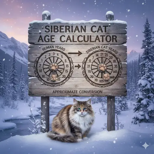 Siberian Cat Age Calculator to Human Years With Simple Chart