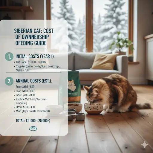 Siberian Cat Cost of Ownership and Lifetime Expenses