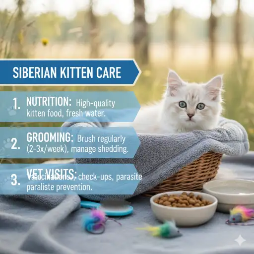 Siberian Kitten Care Guide for Growth and Early Health