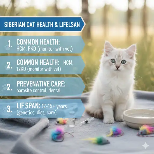 Siberian Cat Health Issues and Average Lifespan Guide