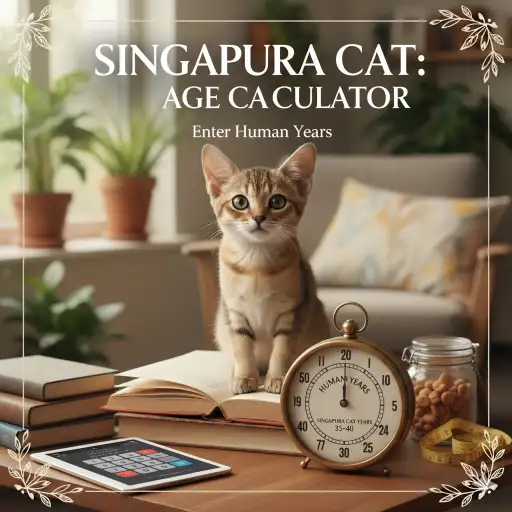 Singapura Cat Age Calculator to Human Years With Simple Chart
