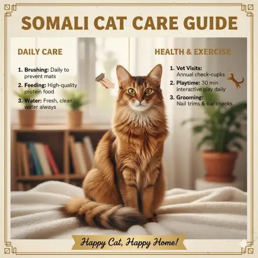 Somali Cat Care Guide for Daily Needs and Healthy Living