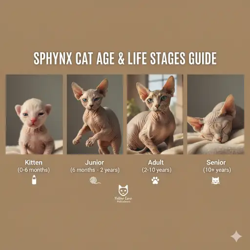 Sphynx Cat Age Calculator to Human Years With Simple Chart