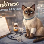 Tonkinese cat health issues and lifespan shown through a healthy adult Tonkinese cat with a short coat and alert expression