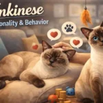 Adult Tonkinese cat showing playful and affectionate behavior indoors