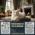 Turkish Angora cat cost of ownership including food, grooming, and veterinary expenses